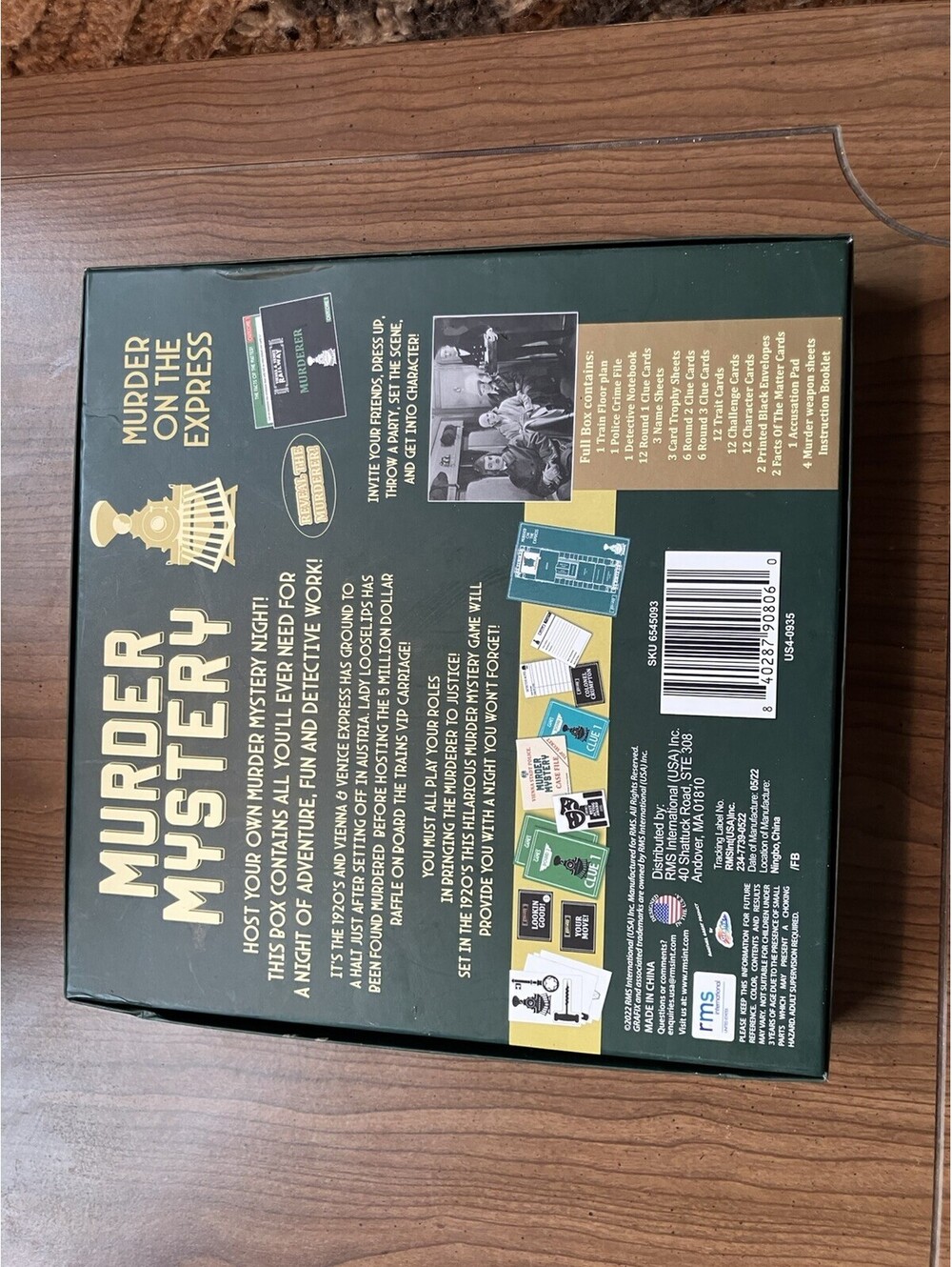 Murder Mystery Murder on the Express Party Game (2022) Party Mystery Sealed